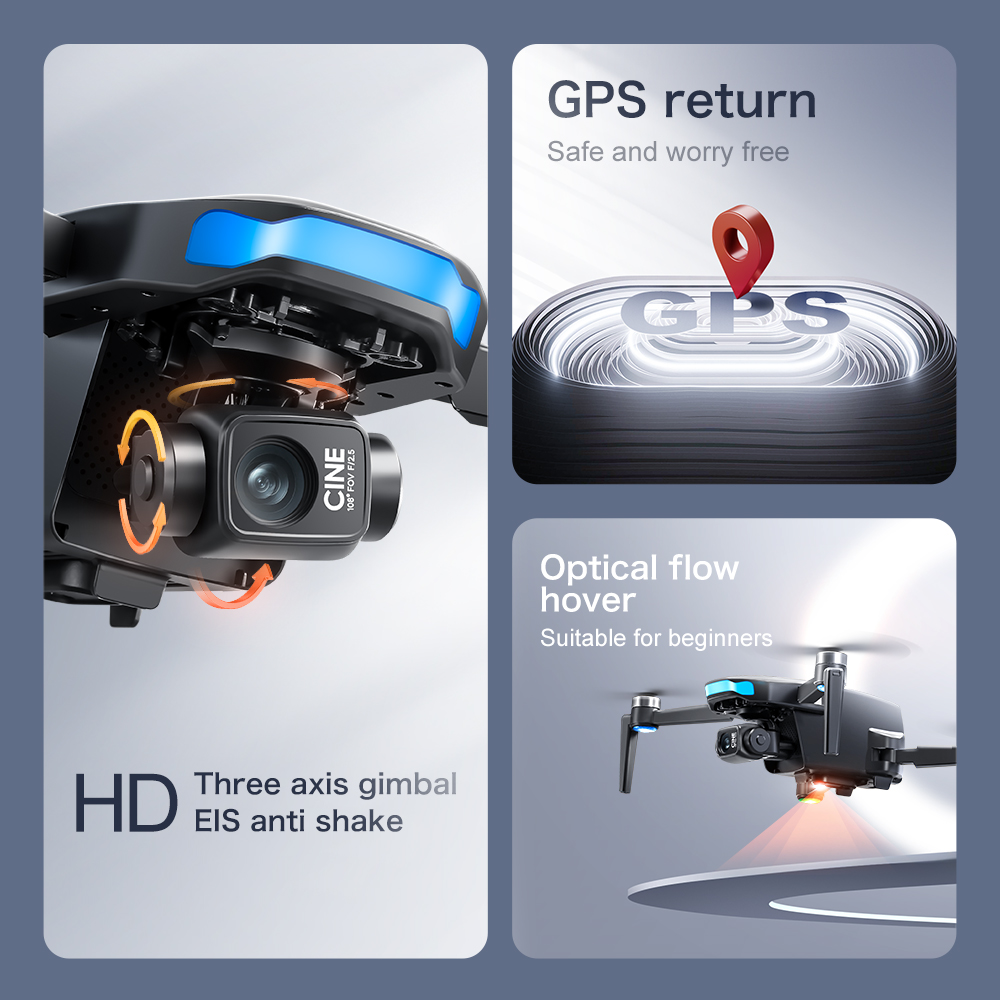 Original S-X1 GPS Drone 8KHD p - Drone Photogrammetry ulasan dan harga